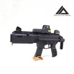 Shown as a SBR with optional heat shield. Optic and stock not included.